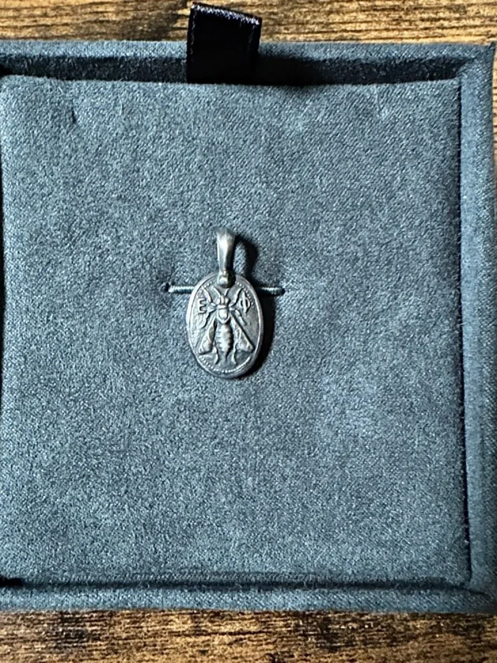 David Yurman Petrvs Bee Pendant Amulet in Sterling Silver